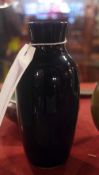A Chinese cobalt blue glazed vase