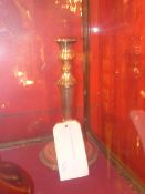 A pair of silver plated candlesticks