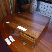 An oak filling cabinet fitted two drawers
