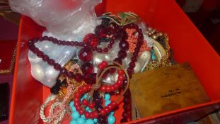 A large collection of various costume jewellery