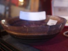 A crystal bowl
