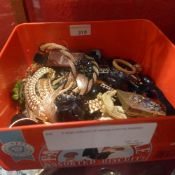 A large collection of various costume jewellery