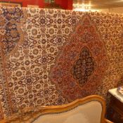 An Isfahan design carpet with a central