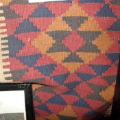 A hand made Persian Kilim runner decorat