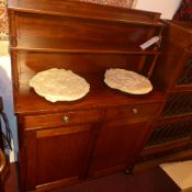 A C19th mahogany chiffoniere with raised
