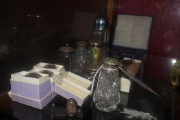 A collection of hallmarked silver items