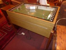 A vintage Minisoccer table football machine in full working order