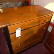A Continental chest having four graduate