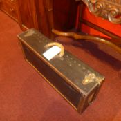 An early C20th Louis Vuitton travel case with studded detail