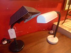 Two vintage desk lamps