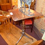 A Georgian fruitwood tilt top occasional