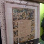 A late C19th framed poem 1886 'The child