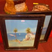 A pair of early C20th gouache Arabian la