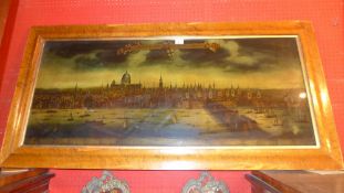 A printed panoramic view of London 'A Pr