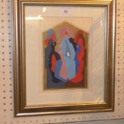 An Albert Gleizes print by Jacomet in a