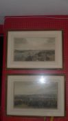 A pair of framed coloured prints of Lond