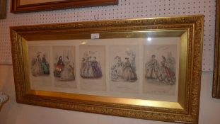 A set of fashion prints of engravings gl