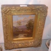 A C19th Lindsey Ashland oil on board 'Cu