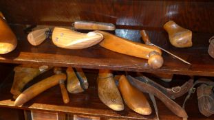 A collection of vintage shoemakers tools
