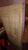 A Chinese hanging scroll painted with in