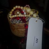 A collection of costume jewellery consis