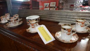 A set of six Sutherland porcelain coffee