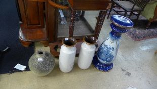 A pair of Germany pottery vases, porcela