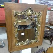 A pier mirror the shaped plate with carv
