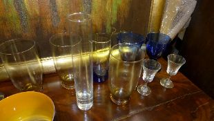 A collection of modern glassware