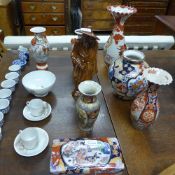 A collection of Oriental porcelain vases