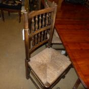 A set of six provincial fruitwood spindl