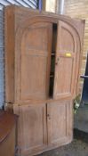 A C19th provincial fruitwood large corne