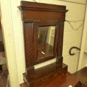 A late C19th mahogany dressing mirror th