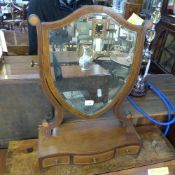 An Edwardian inlaid mahogany swing dress