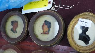 A pair of late Victorian wax work miniat