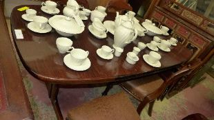 A Danish design hardwood extending dinin