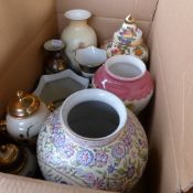 A collection of porcelain including tea