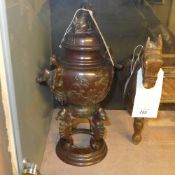 A late C19th Japanese bronze incense bur