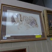 Ian Hay, ''About Barn Owls'' a limited edition print. 11/25