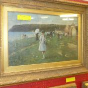 A French impressionist style oil on canv