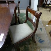 A set of four Regency style mahogany bar