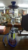 A shisha hookah pipe