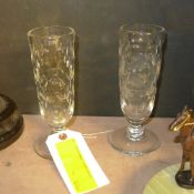 A set of three late C19th drinking vessels