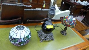 A Tiffany polka dot design table lamp, t