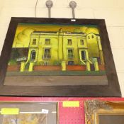 An oil on canvas 'Hawley Road, Camden' s