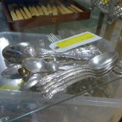 A collection of Georgian silver Queen An