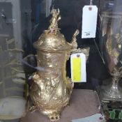 A large gilted Art Nouveau style stein