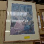 A Limited edition colour print 'French Window' signed Patrick Cullen