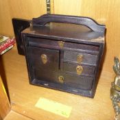 A cased Mah jong set