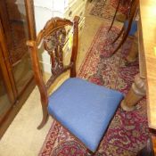 A set of four late Victorian mahogany ca